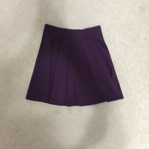 H&M Purple Maroon A-Line Skirt